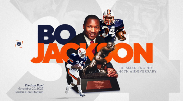 Auburn to honor Bo Jackson at Iron Bowl to commemorate 40th anniversary of Heisman Trophy season