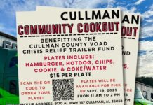 Get your plate now! United Way Cullman Community Cookout Sept. 19