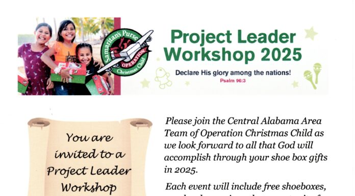 Operation Christmas Child leadership workshop coming this month