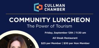 Cullman Chamber’s Community Luncheon to highlight tourism – Sept. 12