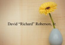 Obituary: David “Richard” Roberson, Jr.