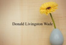 Obituary: Donald Livingston Wade