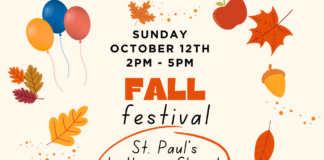 St. Paul’s hosting community Fall Festival Oct. 12