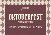 Jubilee to host Oktoberfest themed wine and dine event