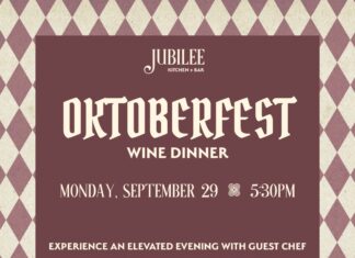 Jubilee to host Oktoberfest themed wine and dine event