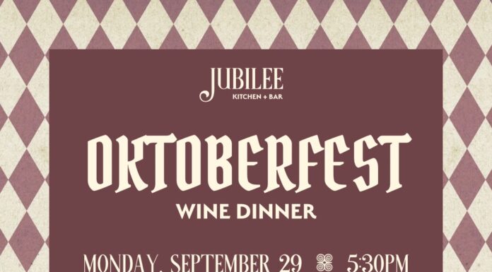 Jubilee to host Oktoberfest themed wine and dine event