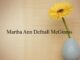 Obituary: Martha Ann Defnall McGinnis