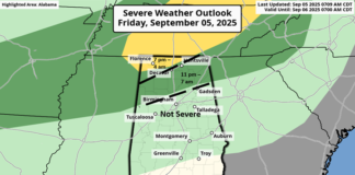 A few storms possible this evening into Saturday