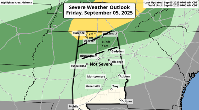 A few storms possible this evening into Saturday
