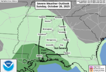 Beneficial rainfall but severe weather still possible south today