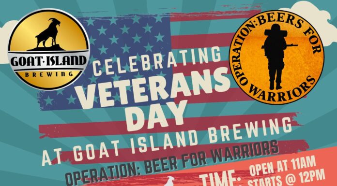 Goat Island Brewing holding ‘Operation: Beer for Warriors’ Nov. 8