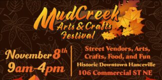 15th annual Mud Creek Arts & Crafts Festival set for Nov. 8 in downtown Hanceville