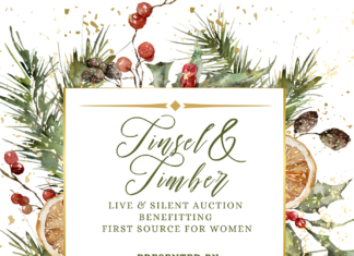 Tinsel & Timber Auction to kick off Christmas season in support of First Source for Women – Nov. 20