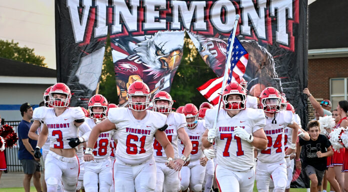 PREP FOOTBALL: Vinemont outraces Hanceville in 78-42 shootout