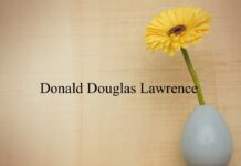 Obituary: Donald Douglas Lawrence