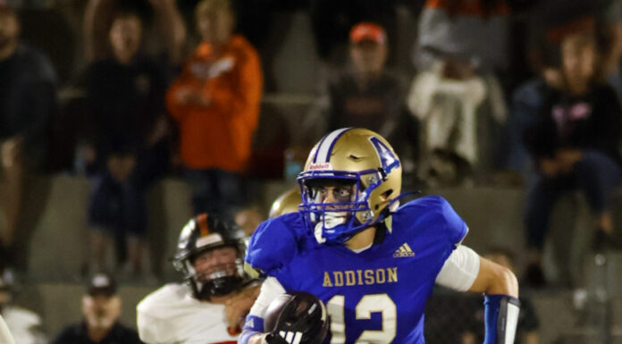 PREP FOOTBALL: No. 7 Addison hammers Meek 61-22