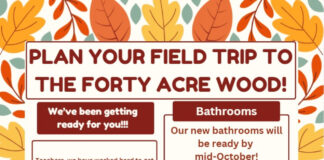 The 40 Acre Wood opening for field trips