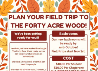 The 40 Acre Wood opening for field trips
