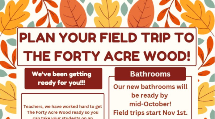 The 40 Acre Wood opening for field trips