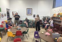 Learning about fire safety at the Shirley Burden Public Library