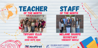 Ellis, Sharpe named CCBOE/AmFirst Employees of the Month