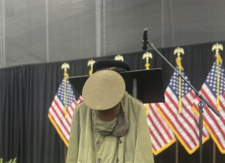 Veterans Day at OmniPlex: ‘The least we can do is thank you’ A uniform on display at the Veterans Day program at the Cullman OmniPlex on Nov. 5, 2025 (Anabelle Howze/The Cullman Tribune)