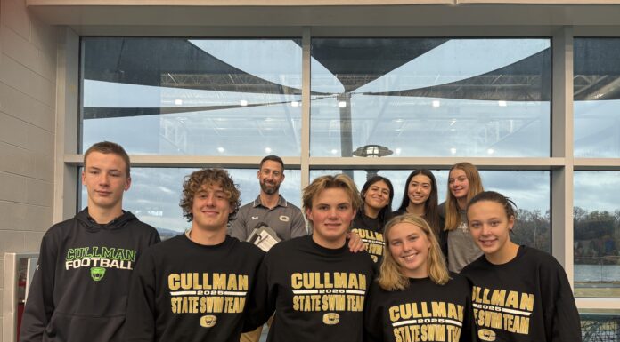 PREP SWIMMING: Bearcats deliver strong showing at state swim meet The Cullman High School Bearcat Swim Team turned in an impressive performance at the AHSAA State Swim Meet held this past weekend in Huntsville. Competing among 523 athletes from 76 schools across all divisions, CHS advanced to finals (top 16) in all but two of its qualifying events in the combined 6A/7A division. (Cullman City Schools)