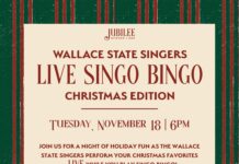 Jubilee hosting Singo Bingo fundraiser for Wallace State Singers Nov. 18 Jubilee Kitchen and Bar will host a Singo Bingo night on Nov. 18, at 6 p.m. as a fundraiser for the Wallace State Singers. (Jubilee Kitchen and Bar)