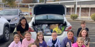 Fairview Elementary Aggie Ambassadors collect more than 500 pounds of food for Cullman Caring for Kids