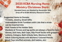 ECBA preparing for annual Nursing Home Ministry Christmas Store