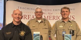 Whaley, Rainwater, Golden honored at Super Citizen ceremony Left to right are Lt. Chad Whaley, Sgt. Jeff Rainwater and Deputy Blake Golden. (Cullman County Sheriff’s Office)