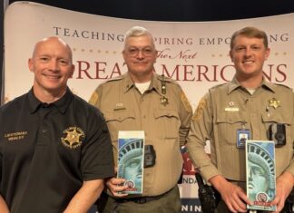 Whaley, Rainwater, Golden honored at Super Citizen ceremony Left to right are Lt. Chad Whaley, Sgt. Jeff Rainwater and Deputy Blake Golden. (Cullman County Sheriff’s Office)