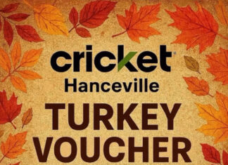Cricket Wireless in Hanceville giving out turkey vouchers Monday