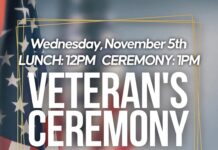 Veterans Ceremony and Luncheon set for Nov. 5 at the OmniPlex