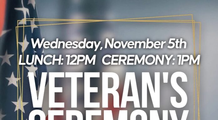 Veterans Ceremony and Luncheon set for Nov. 5 at the OmniPlex