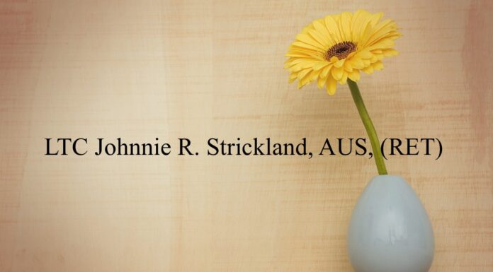 Obituary: LTC Johnnie R. Strickland, AUS, (RET)