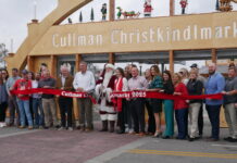 Christkindlmarkt open for the season The ribbon was cut Thursday, Nov. 20, 2025, officially opening the 2025 Cullman Christkindlmarkt. (Chasady Woods/The Cullman Tribune)