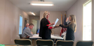 Berlin Town Council welcomes new members Vinemont Town Clerk Kayecea Sasser, left, swears in Berlin Town Clerk Keirstyn Montgomery on Monday, Nov. 3, 2025. (Chasady Woods/The Cullman Tribune)