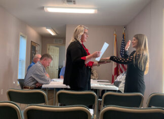 Berlin Town Council welcomes new members Vinemont Town Clerk Kayecea Sasser, left, swears in Berlin Town Clerk Keirstyn Montgomery on Monday, Nov. 3, 2025. (Chasady Woods/The Cullman Tribune)