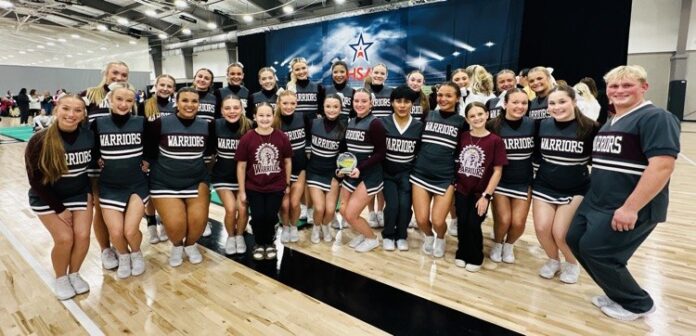 The West Point High School varsity cheerleading squad last month won first place at the UCA Space Center Regional in Huntsville. It was one of eight local squads to qualify for the National High School Cheerleading Championship, which will take place in Orlando in January/February. (West Point High School)