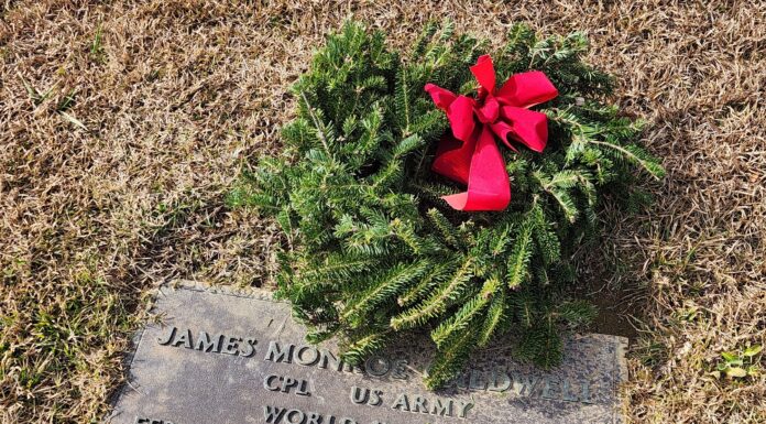 Wreaths Across America to include Holly Pond, Duck River and Cullman City Cemetery ceremonies – Dec. 13