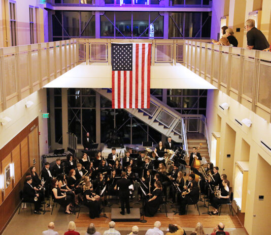 Wallace State to honor military veterans at annual concert Nov. 10 The Wallace State Concert Band performs during the 2024 Salute to United States Veterans concert. This year’s concert will be held on Monday, Nov. 10, at 7 p.m., in the Betty Leeth Haynes Theatre at the Gudger Student Center. Admission is free and open to the public. (Wallace State)