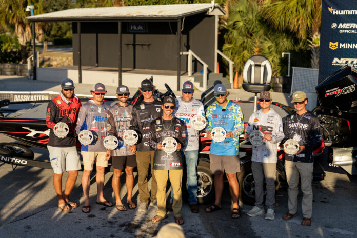 The Top 10 in the Nitro Boats Bassmaster Elite Qualifiers presented by Bass Pro Shops points have earned berths to the 2026 Progressive Bassmaster Elite Series. (Photo by Grant Moxley/B.A.S.S.)