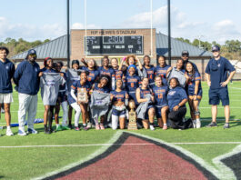 20-0! WSCC completes perfect season, claims inaugural ACCC Flag Football Championship A dream that began less than a year ago became reality on Sunday, Nov. 16, 2025, as Wallace State flag football captured the inaugural ACCC Flag Football Championship with a commanding 27–6 win over Shelton State at Rip Hewes Stadium. The top-seeded Lions closed out their first-ever season with a flawless 20-0 record. (Wallace State Sports Information)