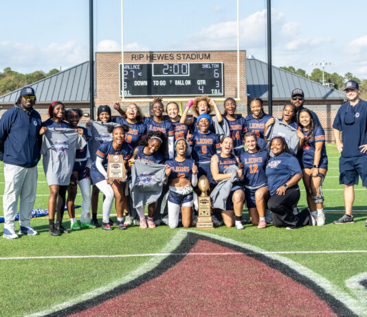 Wallace State Flag Football Finishes No. 20 in Final WCFFB Top 25 A dream that began less than a year ago became reality on Sunday, Nov. 16, 2025, as Wallace State flag football captured the inaugural ACCC Flag Football Championship with a commanding 27–6 win over Shelton State at Rip Hewes Stadium. The top-seeded Lions closed out their first-ever season with a flawless 20-0 record. (Wallace State Sports Information)