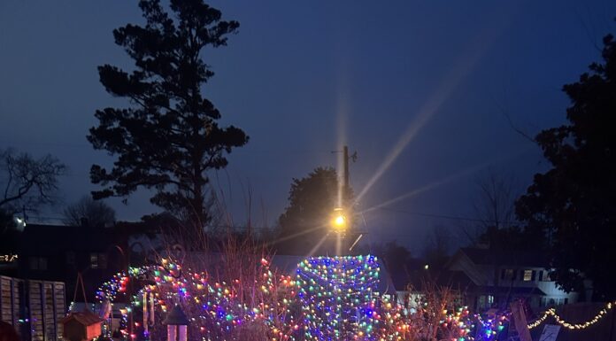 ‘Simple joy of being outdoors’: East Elementary Garden Club hosts Christmas celebration A reindeer inflatable and lights are seen in the East Elementary School outdoor classroom. The school’s Garden Club hosted a Christmas celebration on Dec. 5, 2025. (Anabelle Howze/The Cullman Tribune)