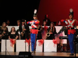 Wallace State’s annual Christmas Spectacular set for Dec. 11 The Wallace State Concert Band and Jazz Band play for dancers performing during the 2024 Christmas Spectacular. This year's performance will be on Thursday, Dec. 11, at 7 p.m., at the Betty Leeth Haynes Theatre in the Garlan E. Gudger, Sr., Student Center. Admission is free. (Wallace State)