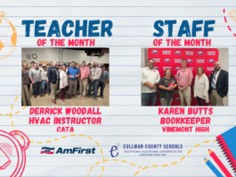 Woodall, Butts named CCBOE/AmFirst November Employees of the Month