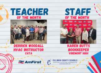 Woodall, Butts named CCBOE/AmFirst November Employees of the Month