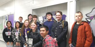 Hanceville Robotics Team takes top county honors The Hanceville Robotics Team received the Excellence Award and was named the overall champion in the Teamwork category at the Cullman County High School Robotics Competition on Nov. 21, 2025. Back row, left to right, are Micheal McElwee, Sam Hembree, Izaiha Acuff, Donovan Reaid, Bradley Hill and Daltin Smith. Front row, left to right, are Genesis Marquez, Yoleth Trejo, Karrigan Pipkin, Piper Butts and Stephen Briscoe. (Chasady Woods/ The Cullman Tribune)